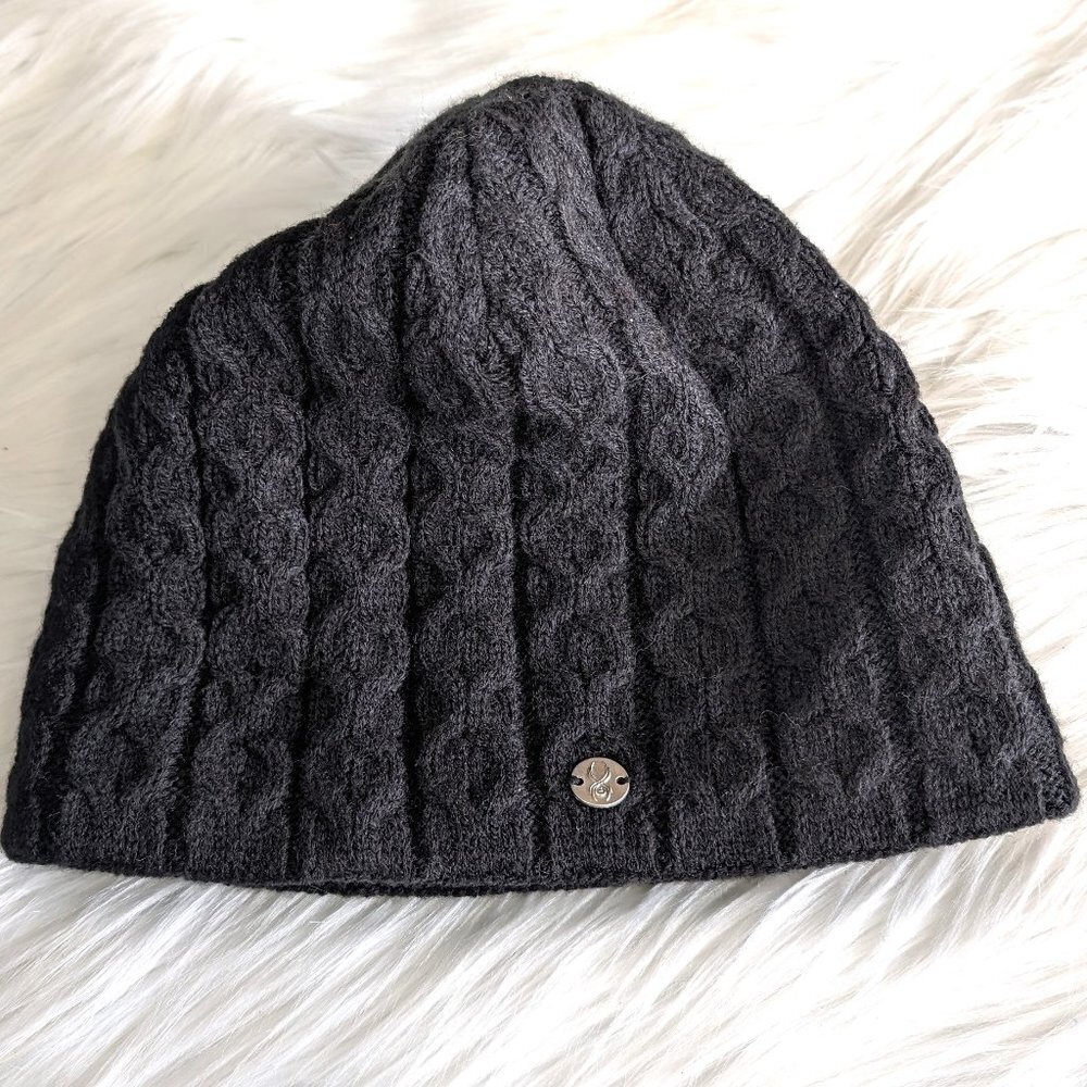Spyder Beanie Hat Dark Brown Cap Winter Hat OS                216M